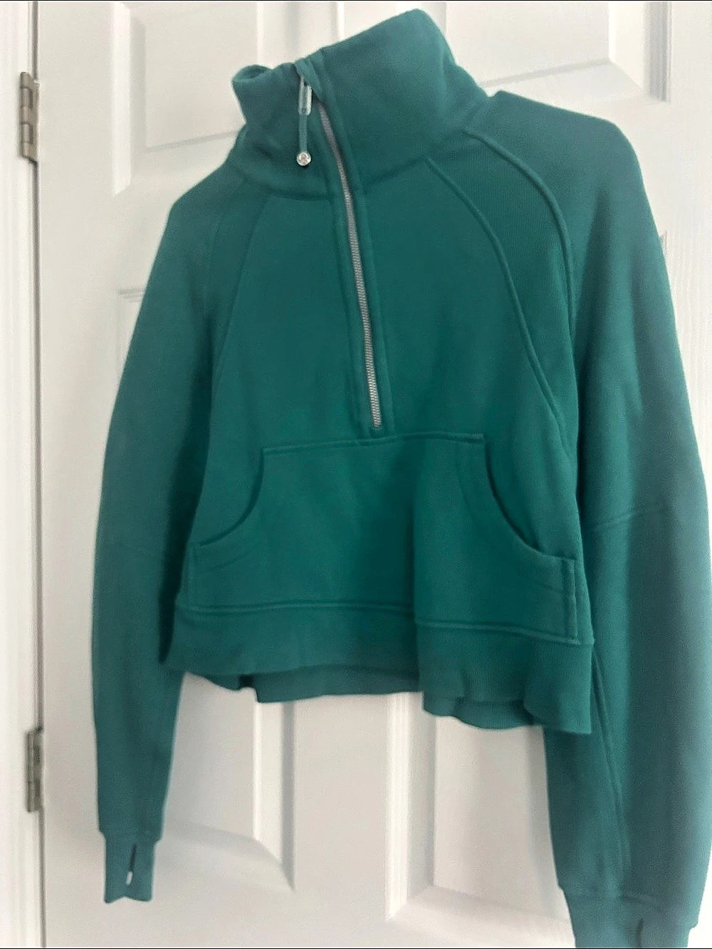 lululemon Half-Zip Hoodie in Green XS/S Like New